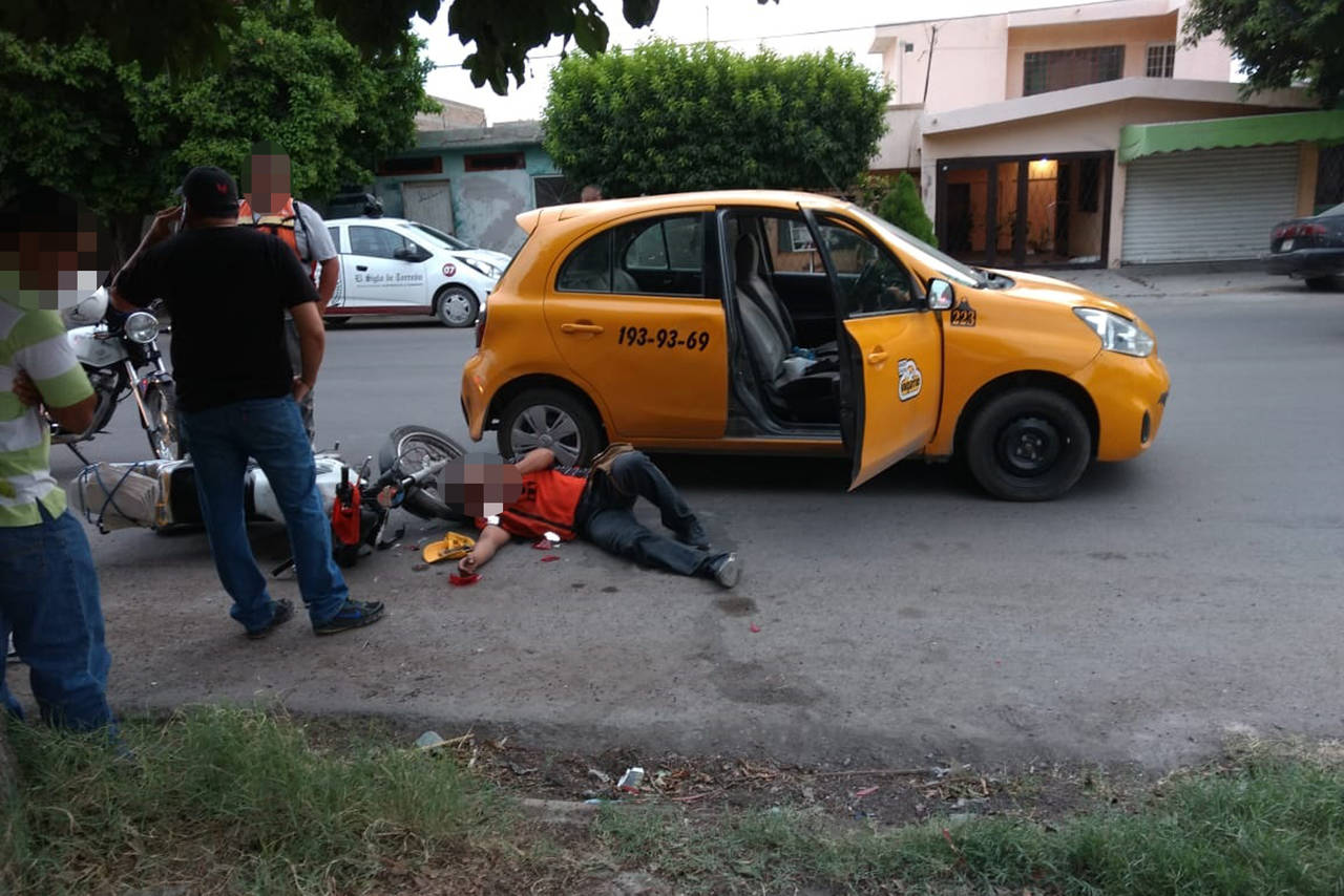 Motociclista se lesiona en choque El Siglo de Torreón