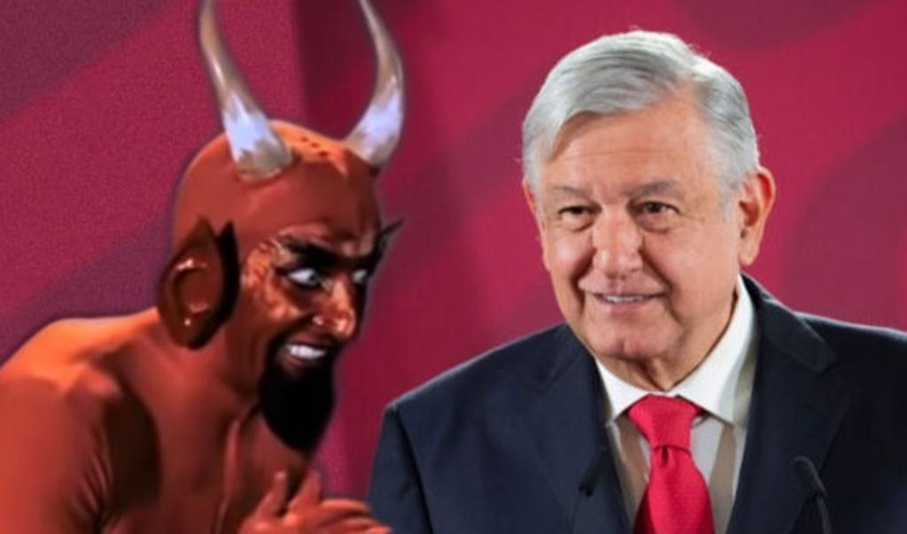 AMLO responde al INE con meme del diablito respecto a las mañaneras