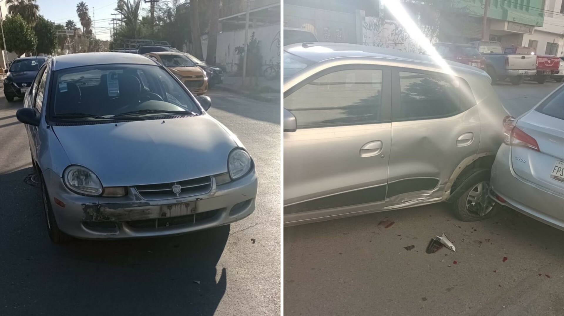 Chocan Veh Culos En El Centro De Torre N Y Uno Se Impacta Contra Otro