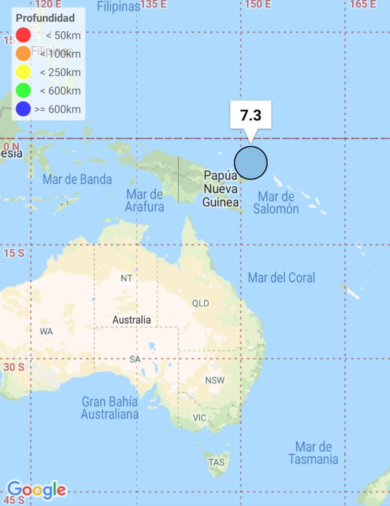 Desestiman riesgo por tsunami en Australia tras sismo en Papúa Nueva Guinea, El Siglo de Torreón