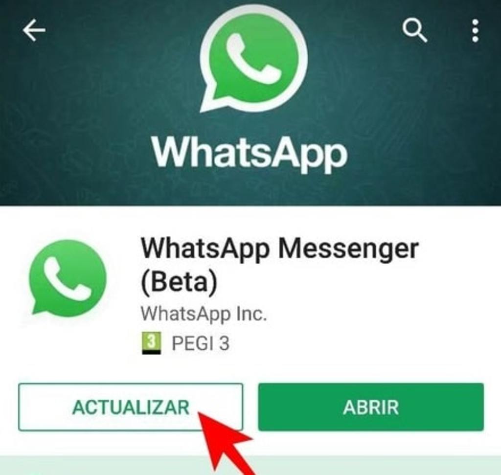 no puedo actualizar whatsapp android