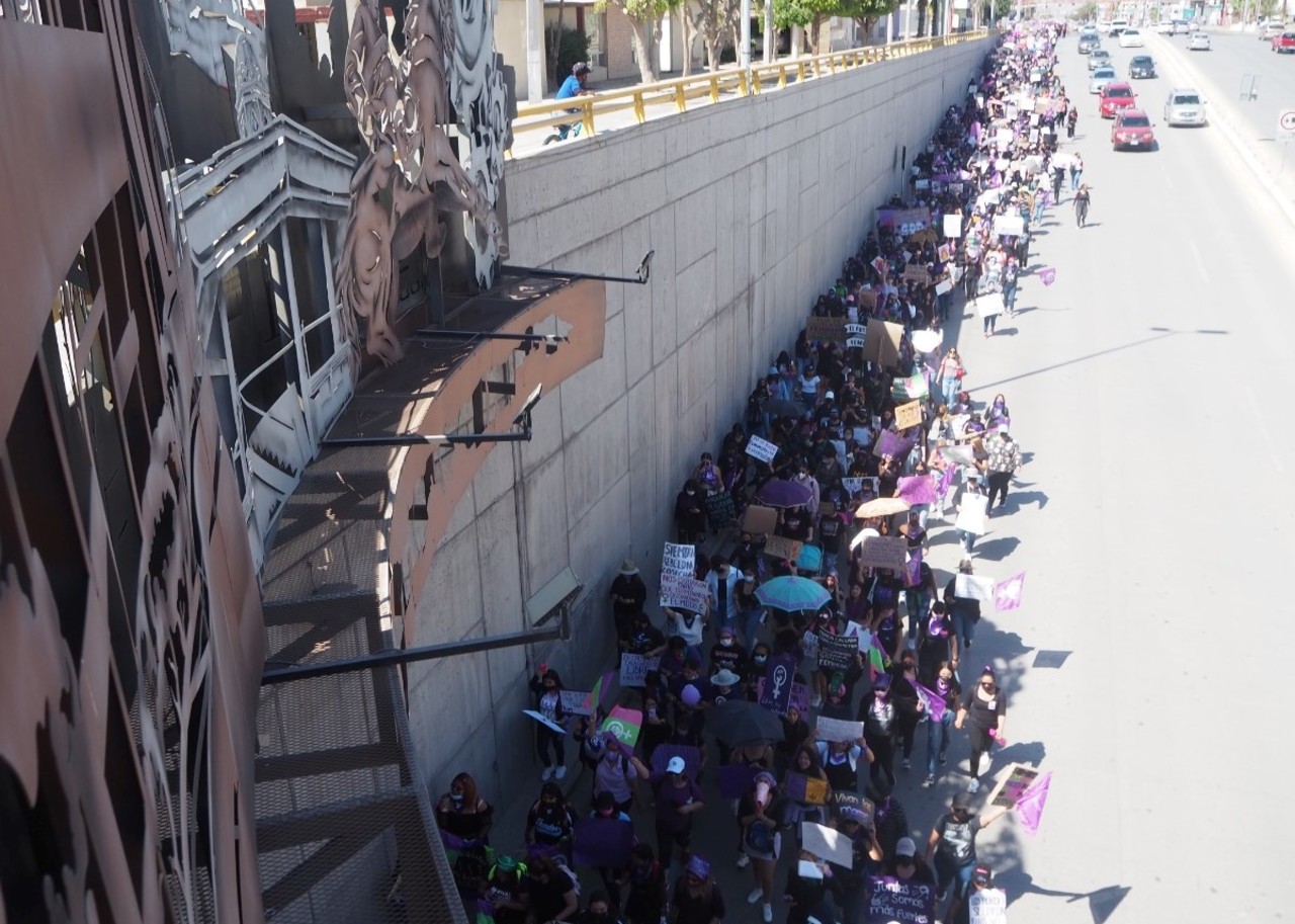 Mujeres claman por justicia e igualdad con marcha en La Laguna